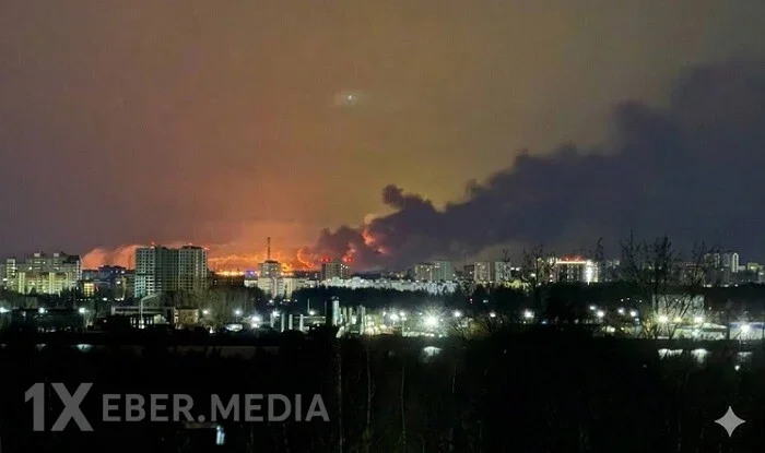 Rusiyada daha bir neft emalı zavodu vuruldu - Video