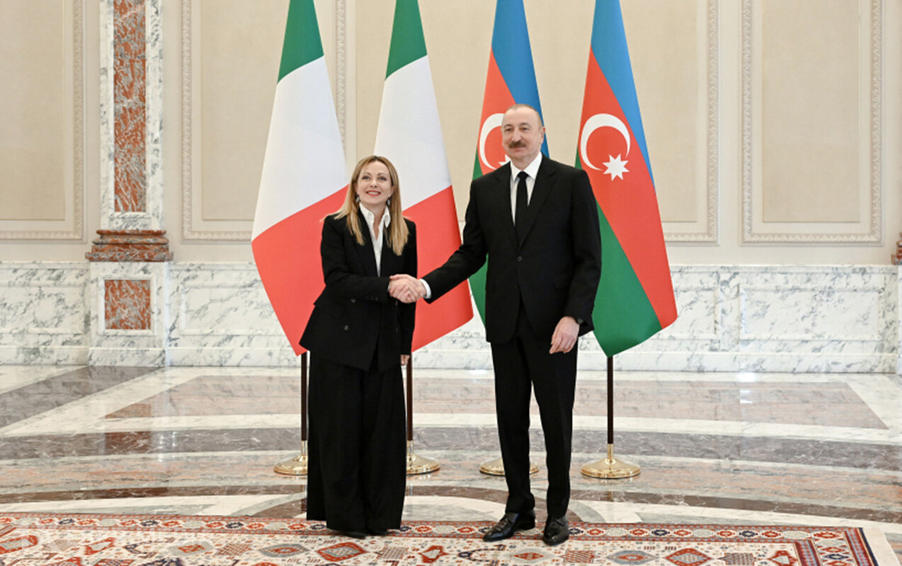 İlham Əliyev və Meloni mətbuata bəyanatlarla çıxış etdilər