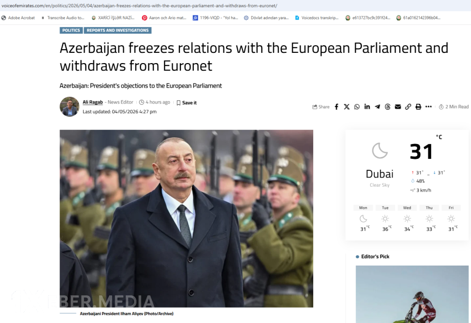 Dünya mətbuatı Prezidentin Zirvə çıxışından yazır