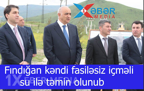 Fındığan kəndi fasiləsiz içməli su ilə təmin olunub-VİDEO
