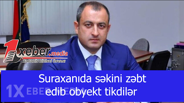 Suraxanıda səkini zəbt edib obyekt tikdilər-VİDEO