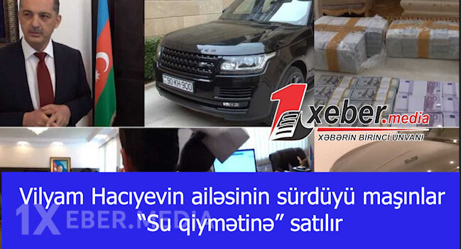 Vilyam Hacıyevin ailəsinin sürdüyü maşınlar - “Su qiymətinə” satılır-VİDEO