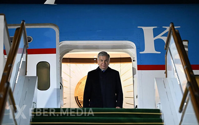 Mirziyoyev Bakı səfərindən paylaşım etdi - Video