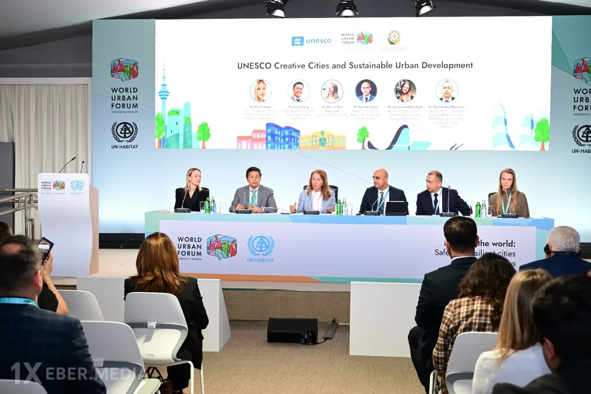 WUF13 çərçivəsində "UNESCO-nun yaradıcı şəhərləri və dayanıqlı şəhərsalma" mövzusunda panel sessiya keçirilib
