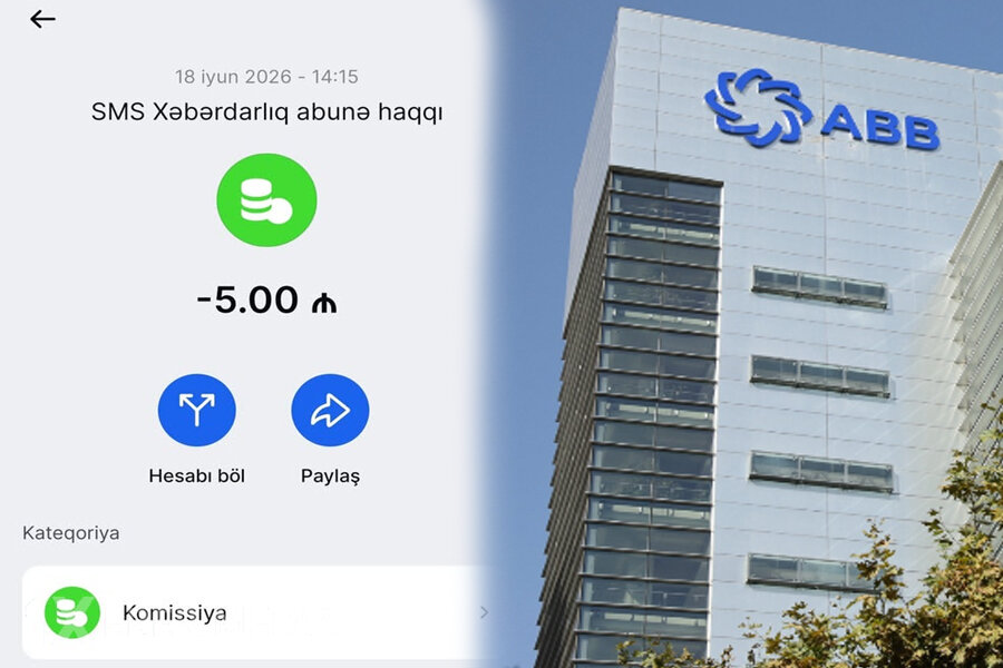 ABB-nin SMS xəbərdarlığı qiymətini qaldırdı - Xəbərdarlıqsız 5 manat tutulur - Narazılıq