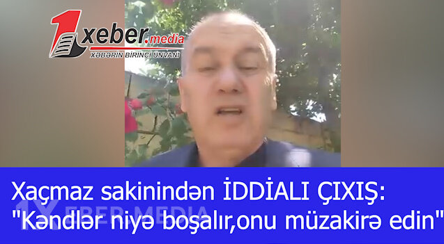 Xaçmaz sakinindən İDDİALI ÇIXIŞ:"Kəndlər niyə boşalır,onu müzakirə edin"-VİDEO