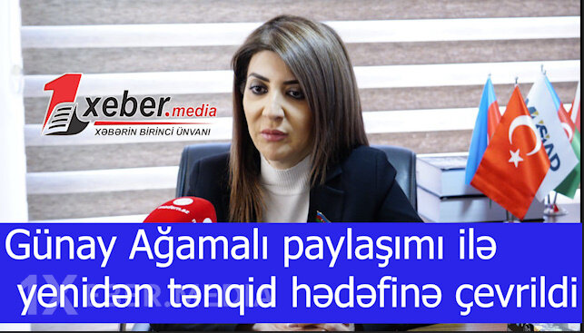 Günay Ağamalı paylaşımı ilə yenidən tənqid hədəfinə çevrildi...-VİDEO