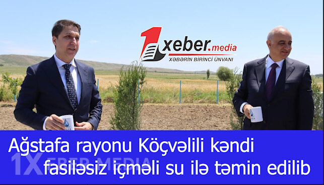 Ağstafa rayonu Köçvəlili kəndi fasiləsiz içməli su ilə təmin edilib-VİDEO