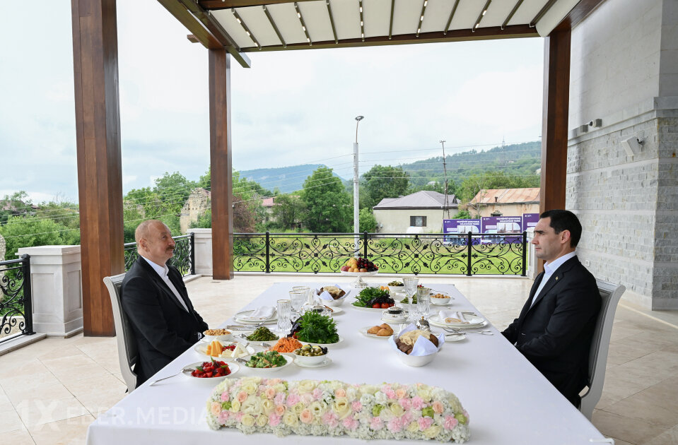 Şuşada birgə nahar etdilər