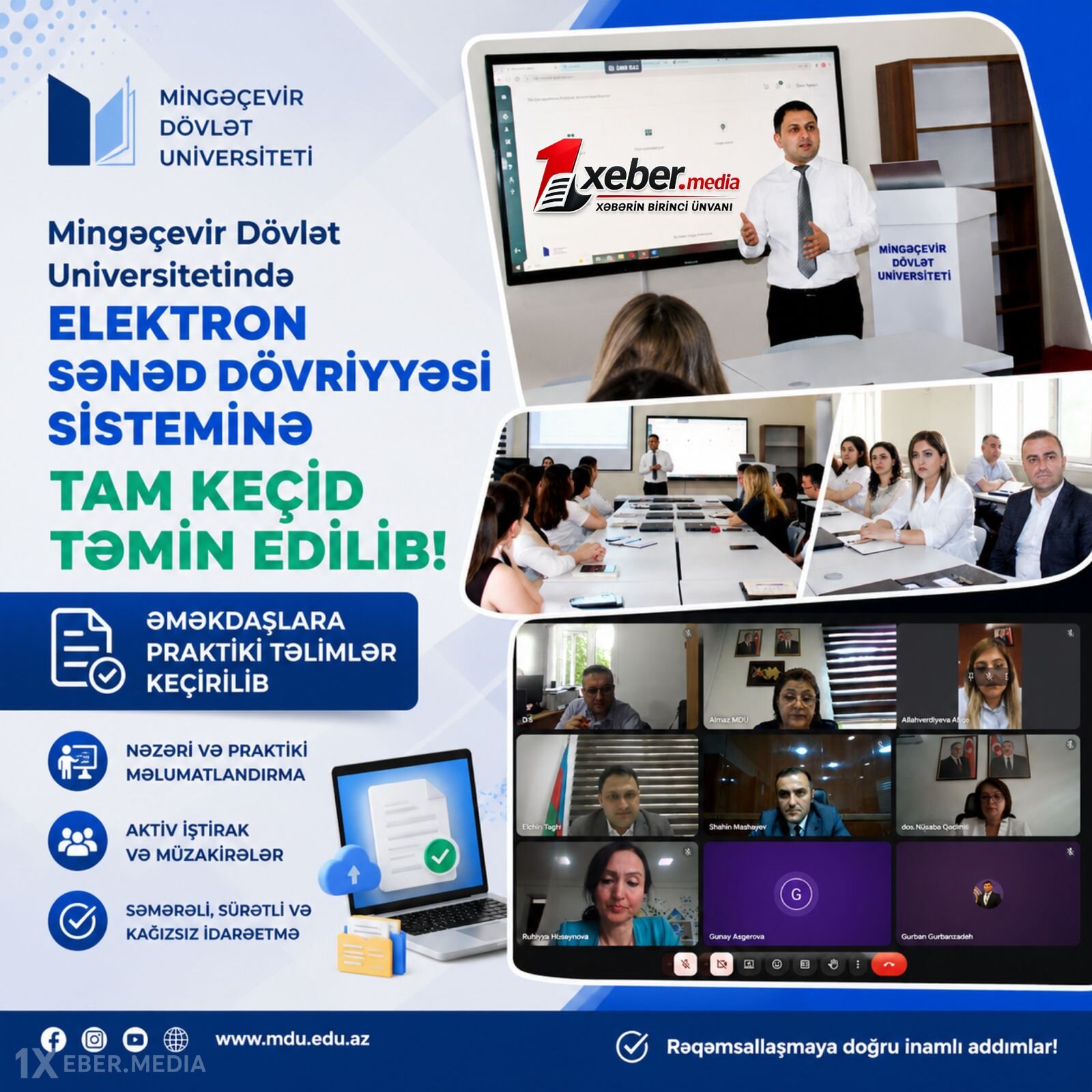 Mingəçevir Dövlət Universitetində yeni rəqəmsal sistem tətbiq olunub