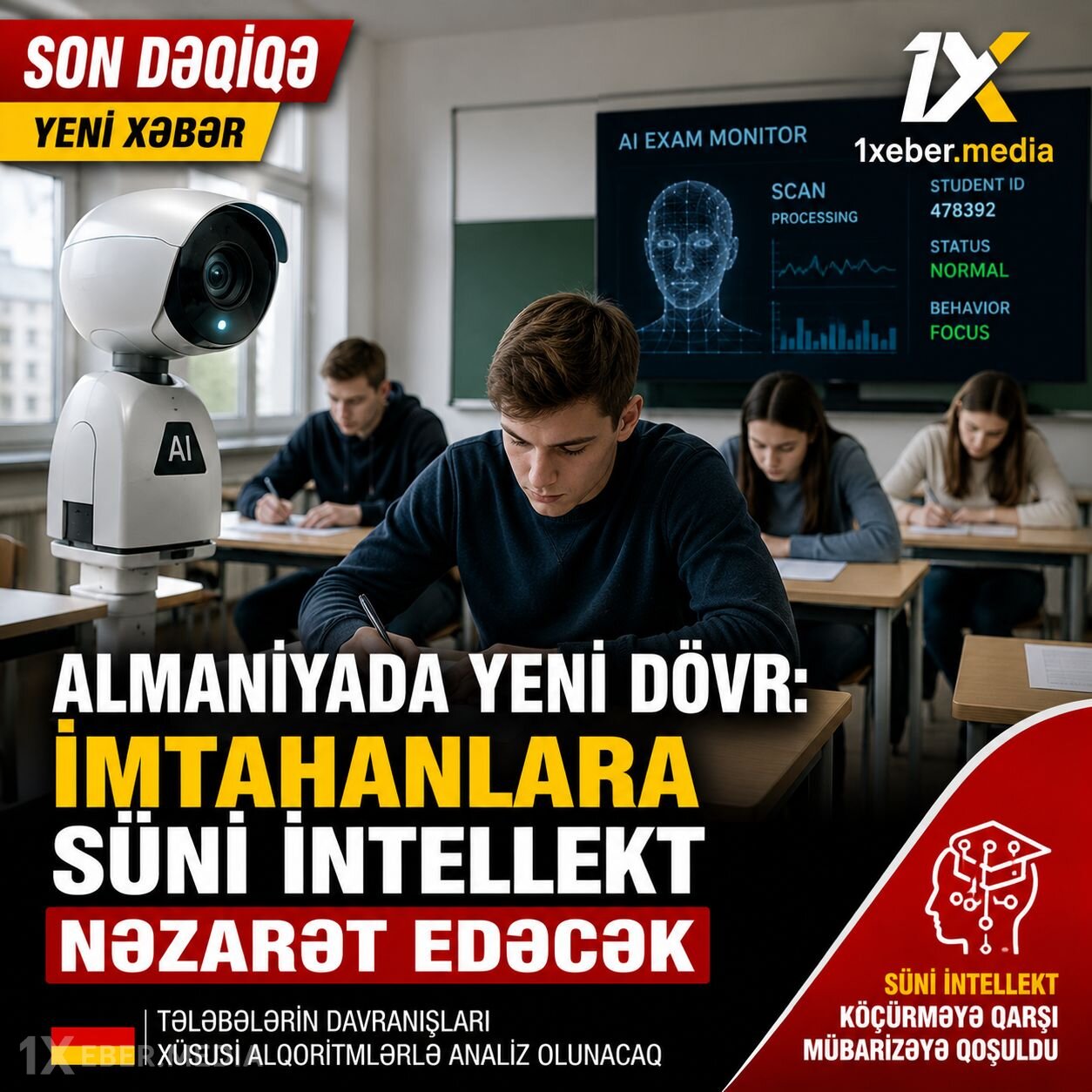 Yeni dövr: İmtahanlara süni intellekt nəzarət edəcək