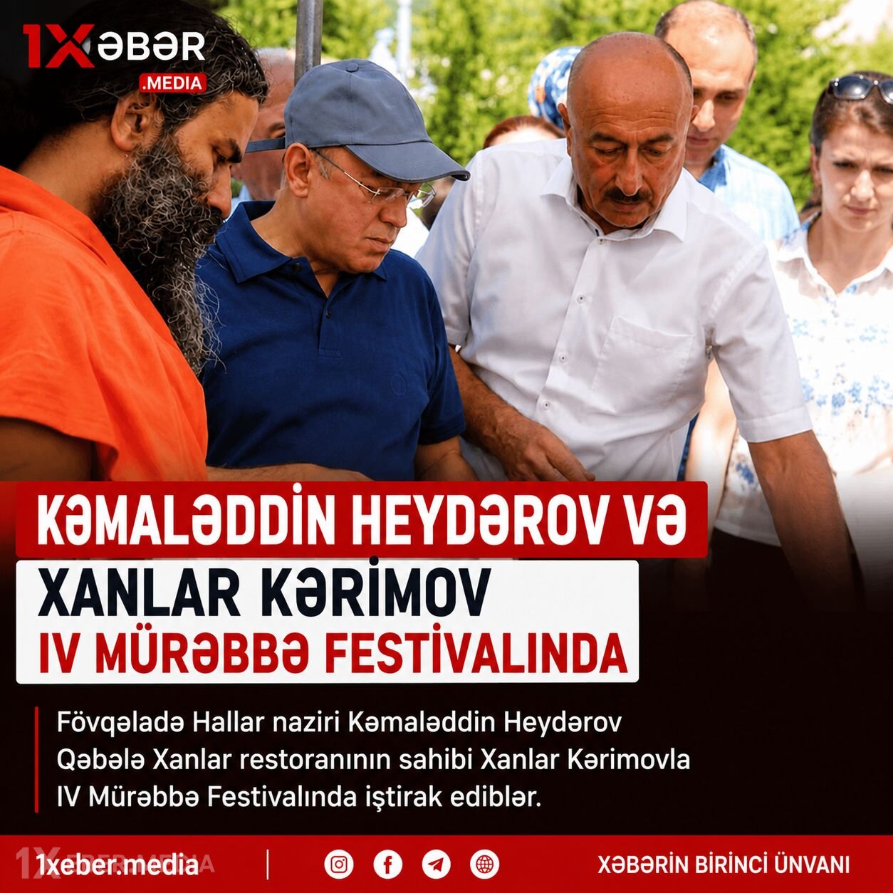 FHN naziri Kəmaləddin Heydərov IV Mürəbbə Festivalında iştirak edib