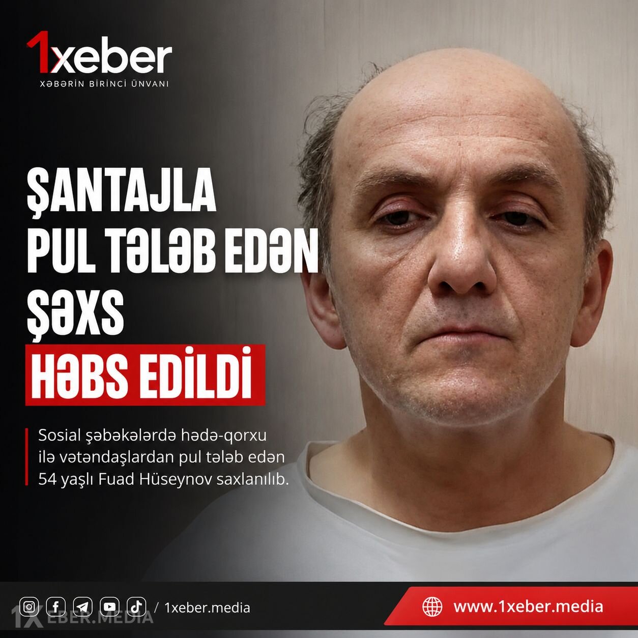 Sosial şəbəkələrdə vətəndaşlar haqqında rüsvayedici məlumatlar yaymaq hədəsi ilə pul tələb etməkdə şübhəli bilinən şəxs saxlanılıb