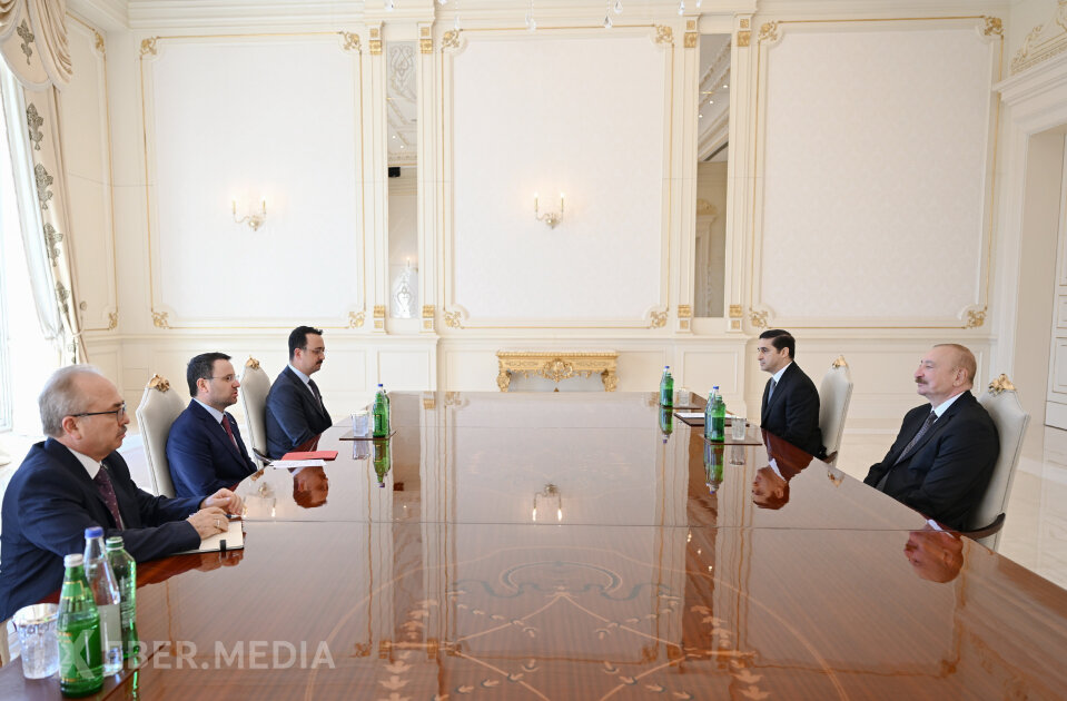 Prezident İlham Əliyev Türkiyənin ədliyyə nazirini qəbul edib