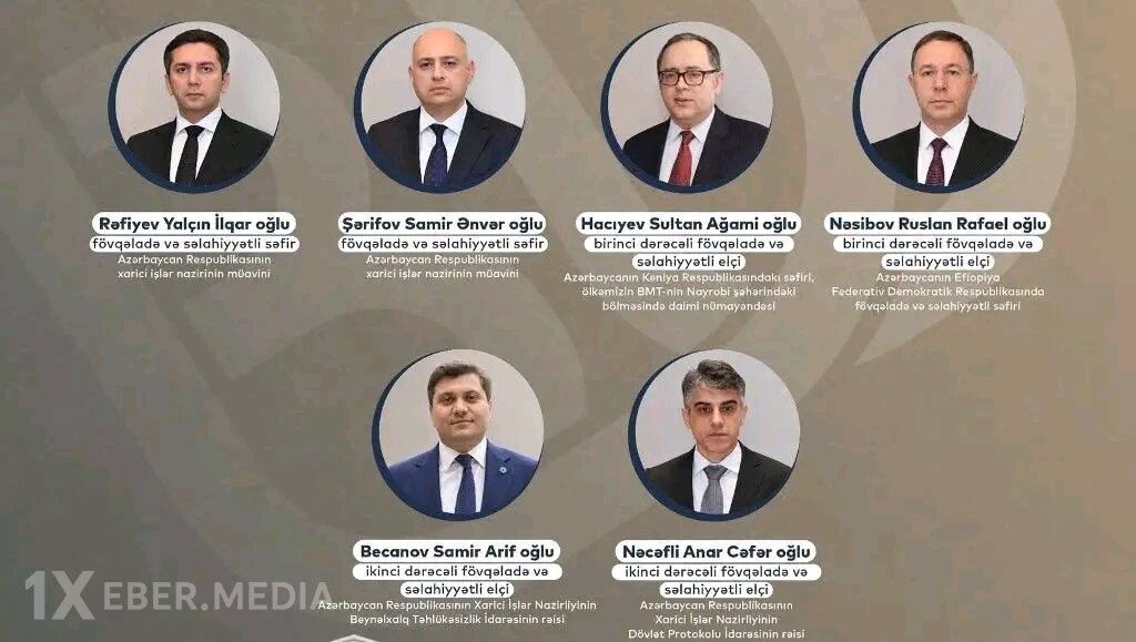 Rütbə verilən bütün səfirlər bu universitetin məzunlarıdır - SİYAHI