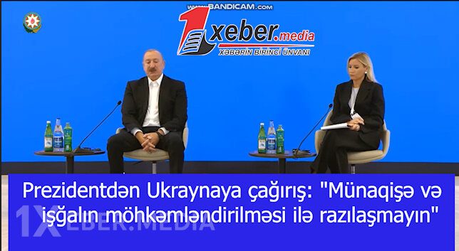 Prezidentdən Ukraynaya çağırış: "Münaqişə və işğalın möhkəmləndirilməsi ilə razılaşmayın"-VİDEO