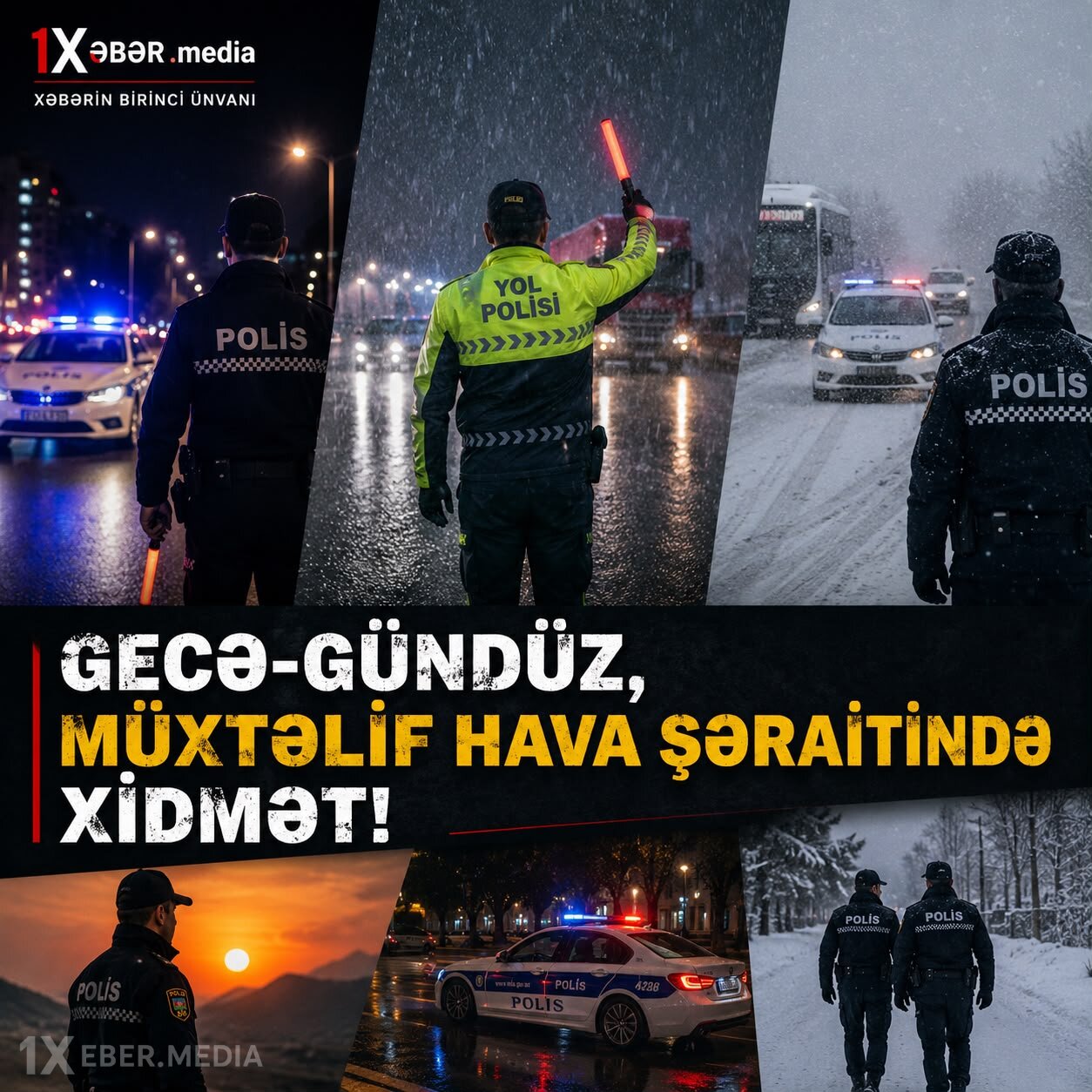 Gecə-gündüz, müxtəlif hava şəraitində xidmət – Polis təhlükəsizliyin keşiyindədir-VİDEO