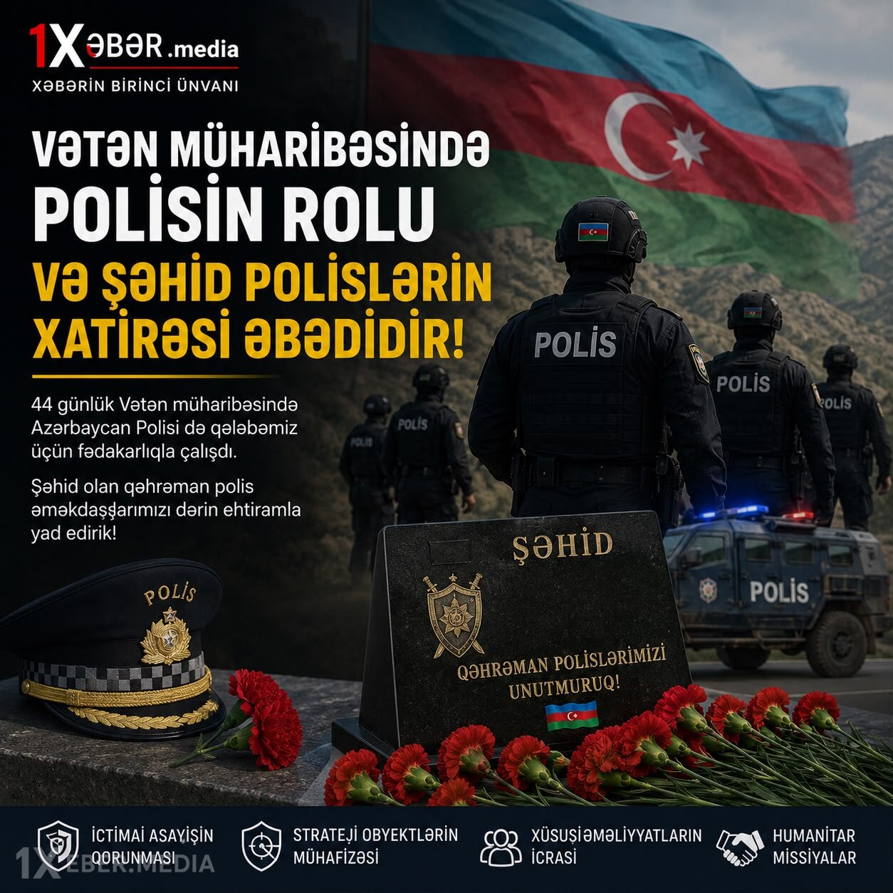 Vətən müharibəsində polisin rolu və şəhid polislərin xatirəsi əbədi yaşayır-VİDEO