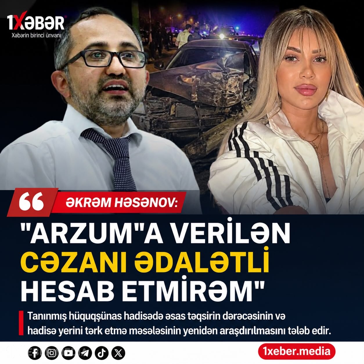 “Arzum”a verilən 5 il 2 aylıq həbs cəzasını ədalətli hesab etmirəm” – Əkrəm Həsənov