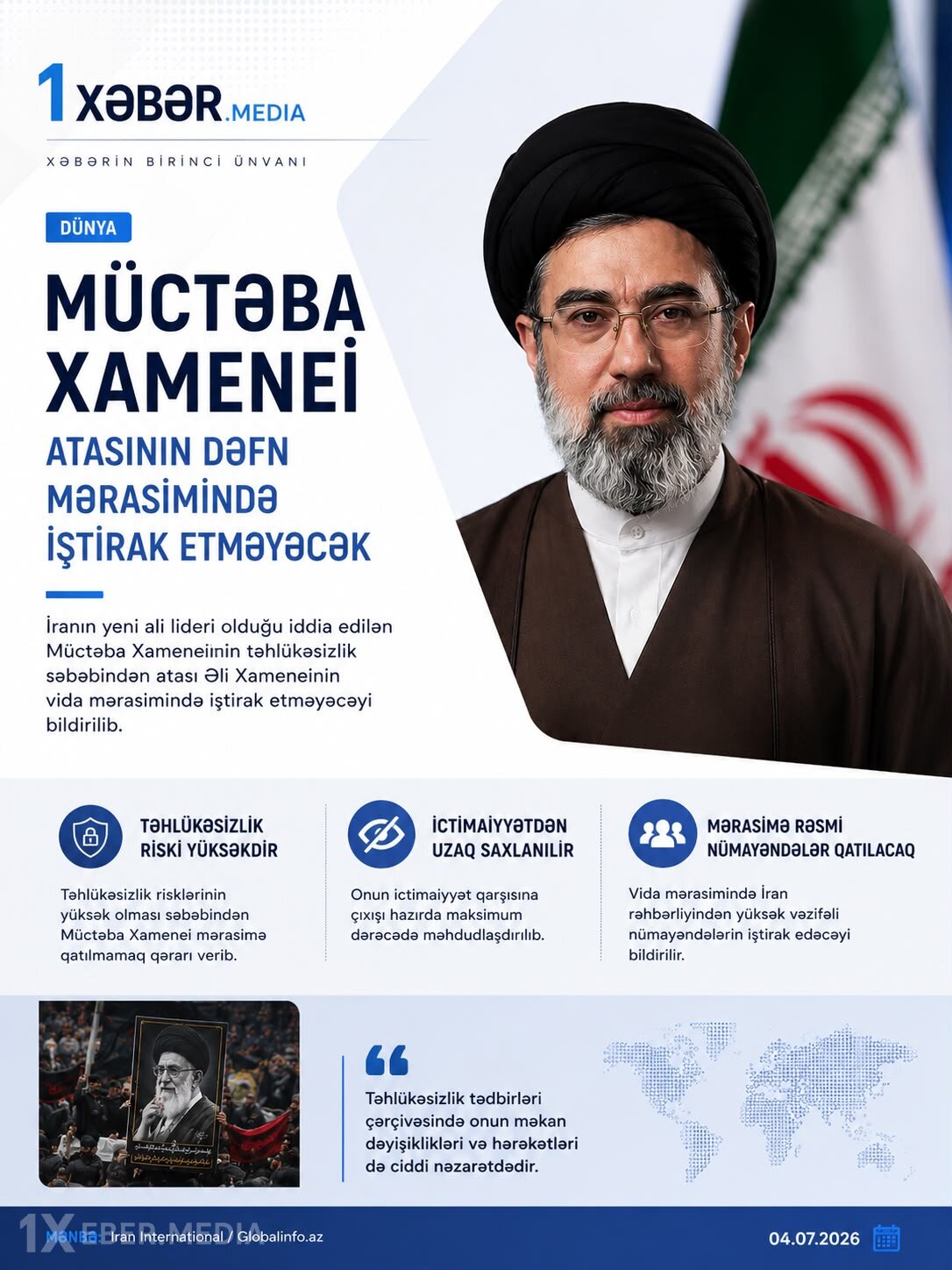 Müctəba Xamenei niyə atasının vida mərasimində iştirak etməyəcək? – Səbəb açıqlandı
