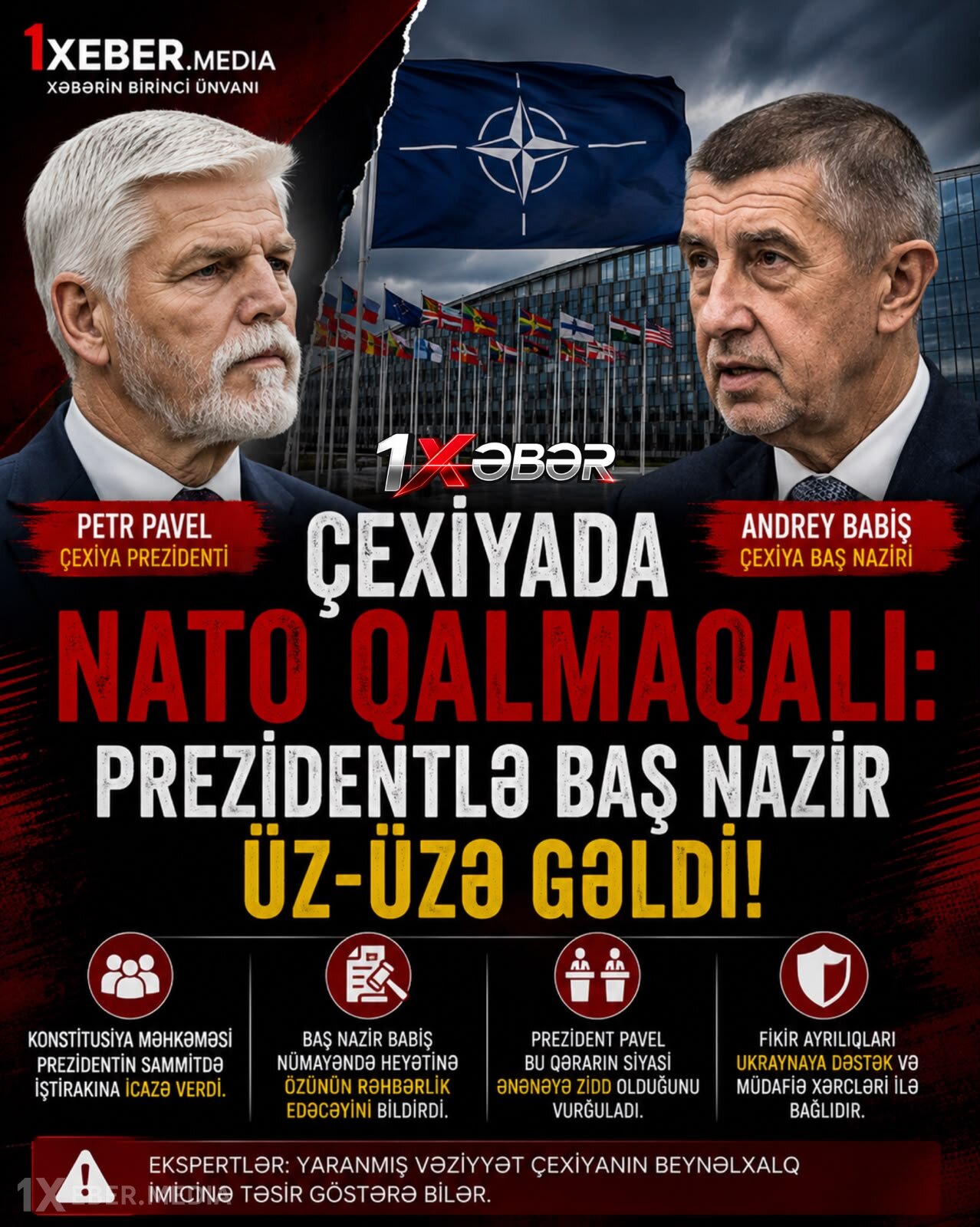 NATO qalmaqalı: Prezidentlə Baş nazir üz-üzə gəldi