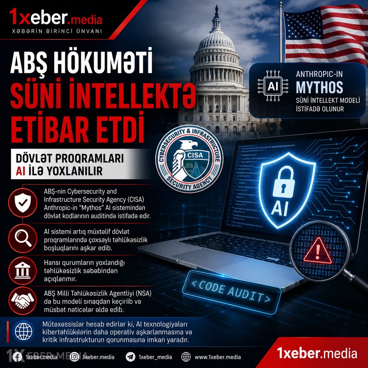 ABŞ hökuməti süni intellektə etibar etdi – Dövlət proqramları AI ilə yoxlanılır