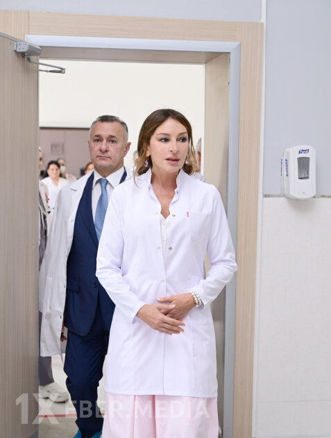 Mehriban Əliyeva Elmi-Tədqiqat Pediatriya İnstitutunu ziyarət edib