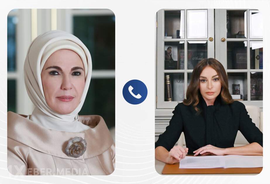 Türkiyənin birinci xanımından Mehriban Əliyevaya səmimi təbrik