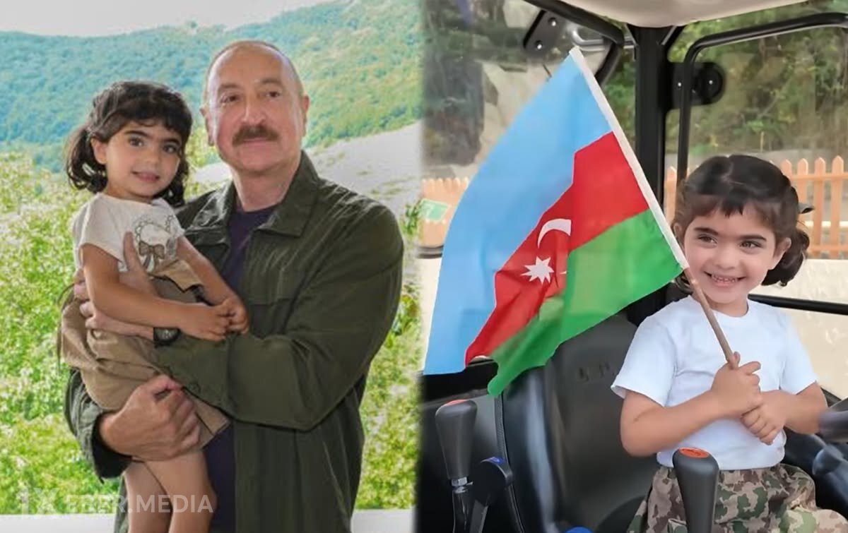 Prezident balaca Gülərin ailəsinə traktor hədiyyə etdi - Video