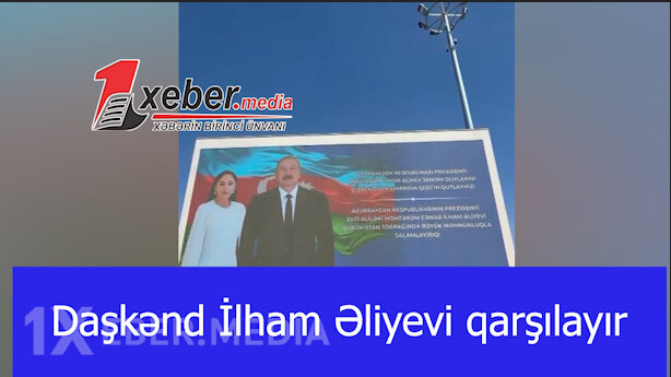Daşkənd Prezident İlham Əliyevi qarşılayır-VİDEO