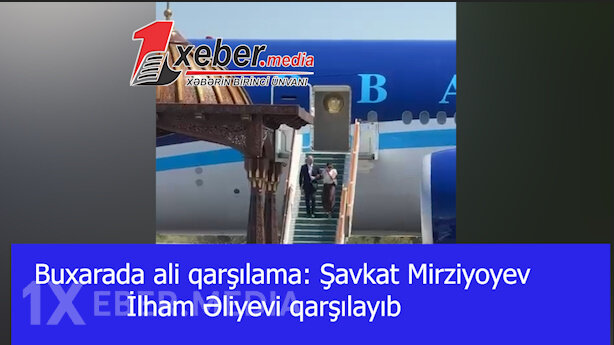 Buxarada ali qarşılama: Şavkat Mirziyoyev İlham Əliyevi qarşılayıb-VİDEO