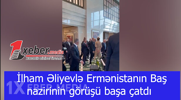 İlham Əliyevlə Ermənistanın Baş nazirinin görüşü başa çatdı-VİDEO