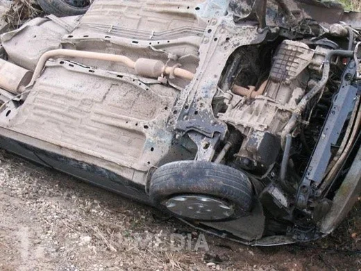 Türkiyədən gələn TIR Zaqatalada "Şevrolet"i vurub aşırdı