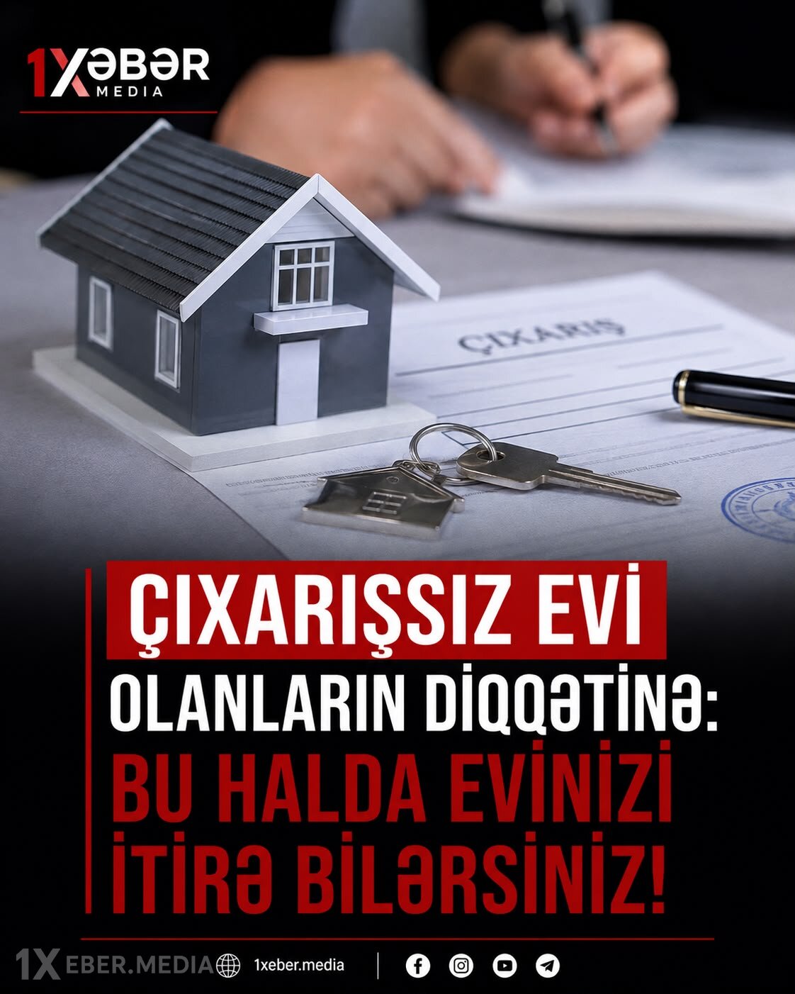 Çıxarışsız evi olanların diqqətinə: Bu halda evinizi itirə bilərsiniz