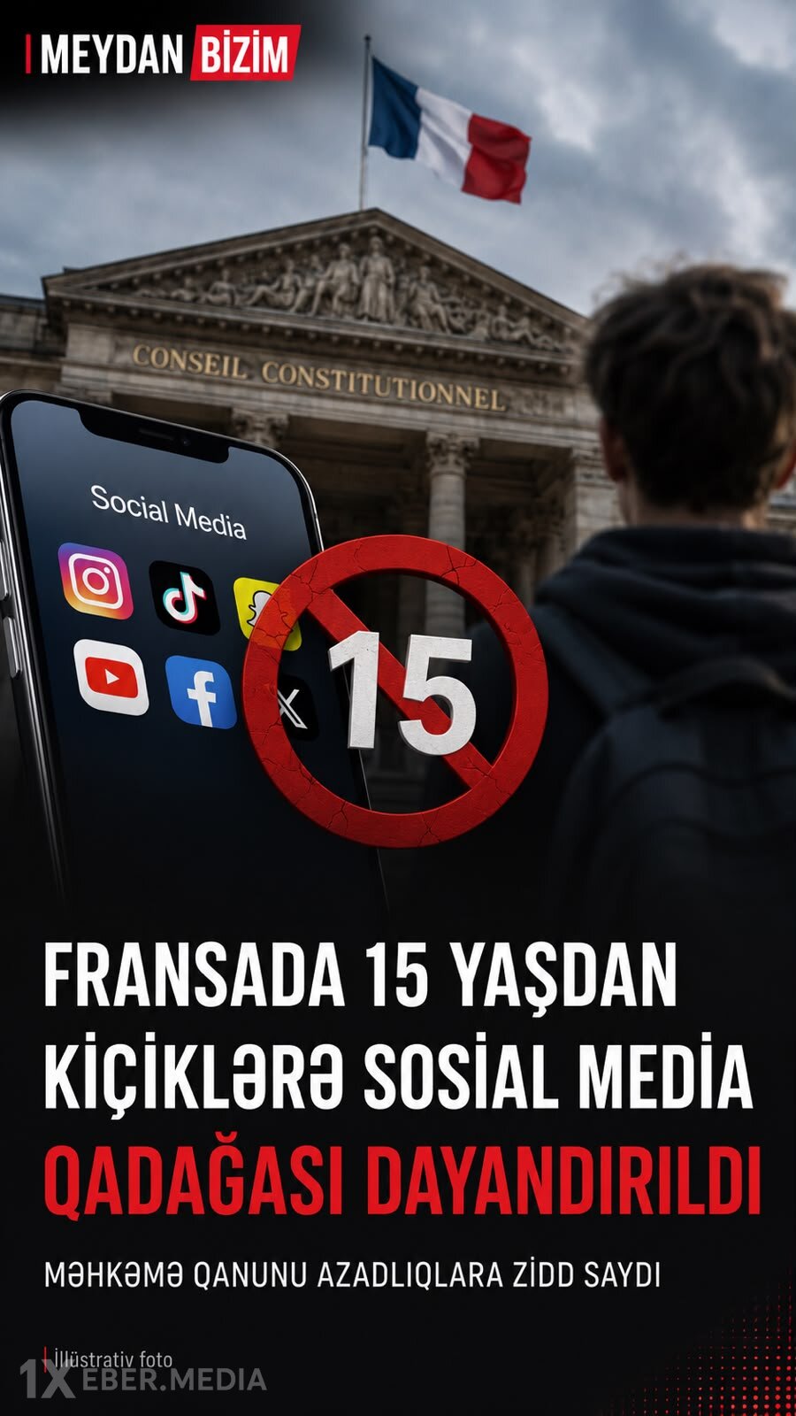 Fransada uşaqlara sosial media qadağası dayandırıldı