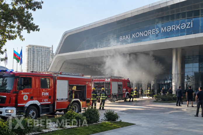 Bakı Konqres Mərkəzində tüstü panikası: FHN açıqlama verdi