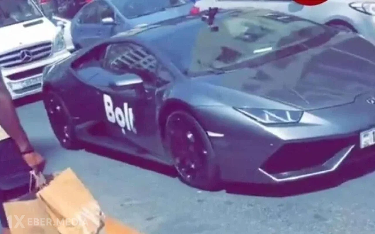 Bakıda “Lamborghini” ilə taksi fəaliyyəti - AÇIQLAMA