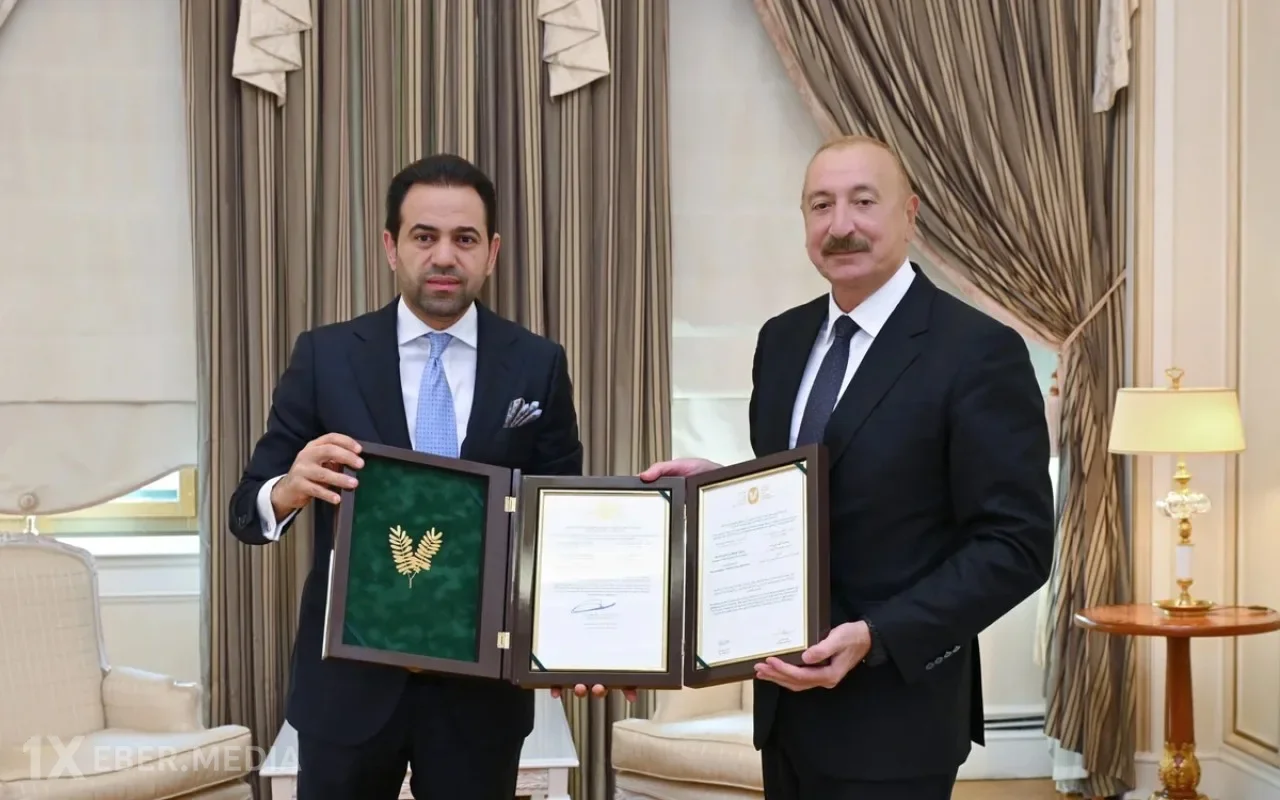İlham Əliyevə "Zayed İnsan Qardaşlığı Mükafatı"nın sertifikatı təqdim olundu - FOTOLAR