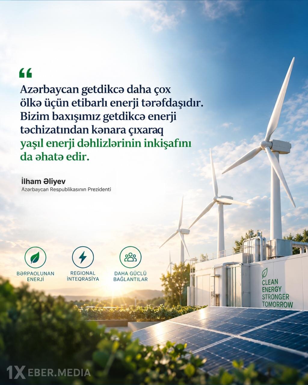 Bakı ekoloji təmiz enerji dəhlizləri formalaşdırır
