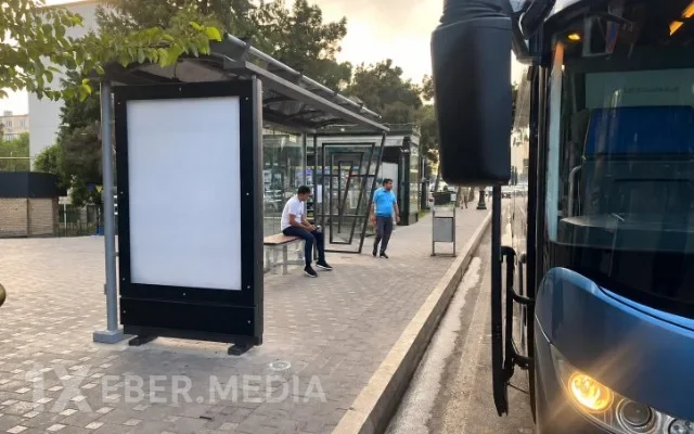 Bakının bu ərazilərində yeni dayanacaqlar quraşdırılıb