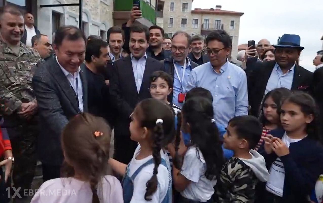 Qarabağa səfərin ilk günündən bu görüntüləri paylaşdı - Video