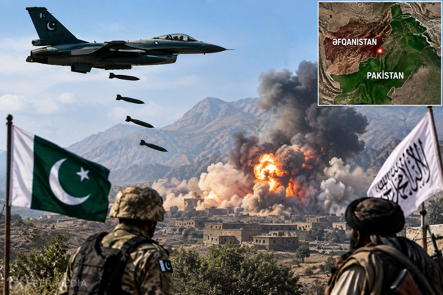 Pakistan Əfqanıstana hava zərbələri endirdi
