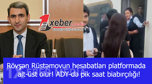 Rövşən Rüstəmovun hesabatları platformada alt-üst olur! ADY-də pik saat biabırçılığı! -VİDEO