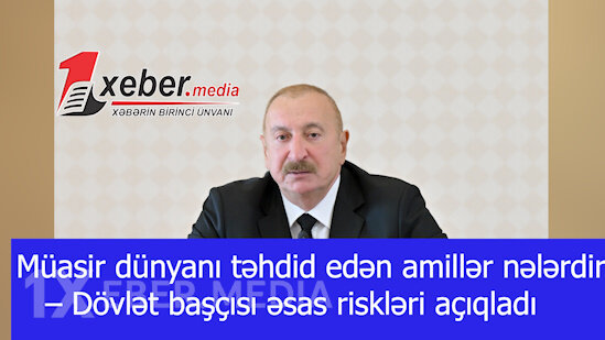 Müasir dünyanı təhdid edən amillər nələrdir? – Dövlət başçısı əsas riskləri açıqladı-VİDEO