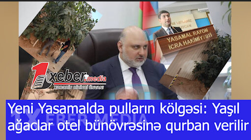 Yeni Yasamalda pulların kölgəsi: Yaşıl ağaclar otel bünövrəsinə qurban verilir-VİDEO