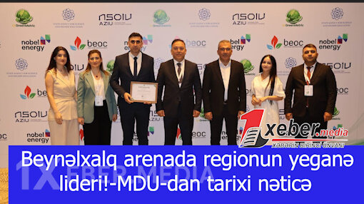 Beynəlxalq arenada regionun yeganə lideri!-MDU-dan tarixi nəticə-VİDEO
