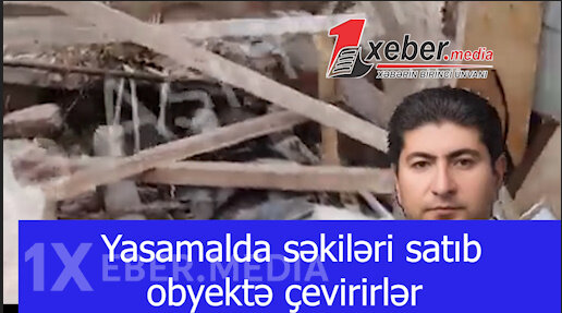 Yasamalda səkiləri satıb obyektə çevirirlər-VİDEO