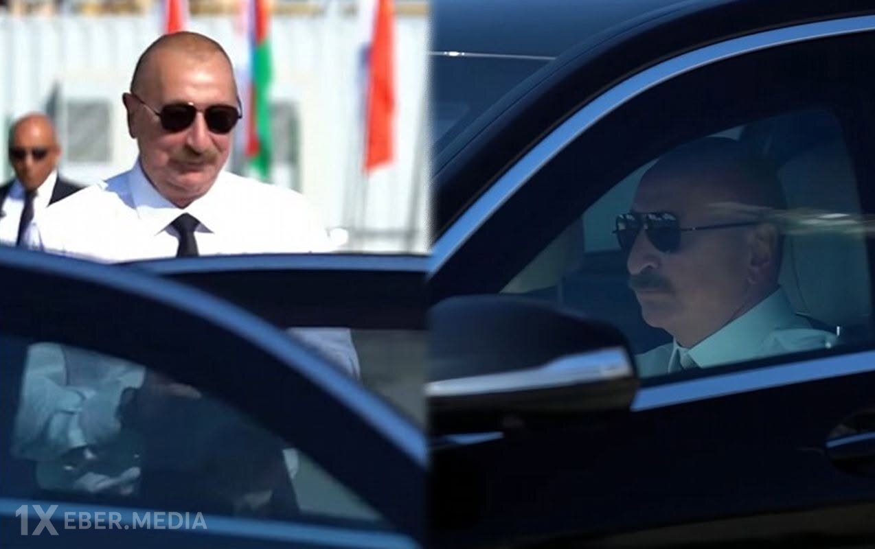 Prezident açılışdan sonra sükan arxasına keçdi - Video