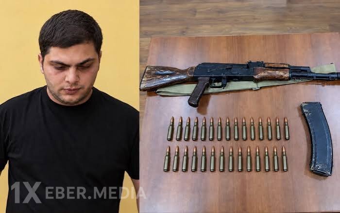 Bərdədə "kalaşnikov" və patronlar aşkarlandı