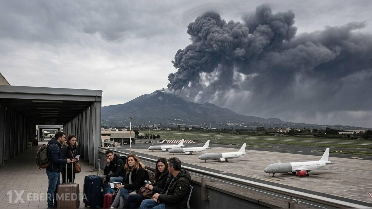 Etna səbəbilə bağlanan hava limanı yenidən açıldı
